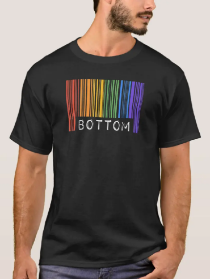 Bottom Gay Pride Short Sleeve T-Shirt