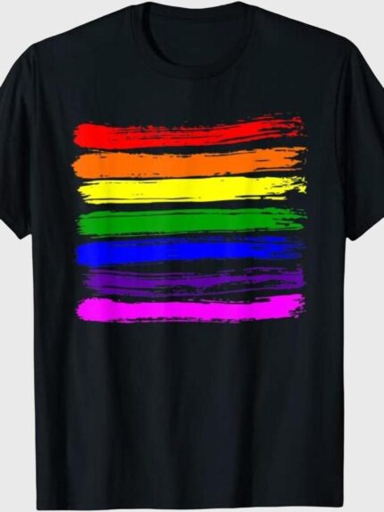 Rainbow Print Short Sleeve T-Shirt