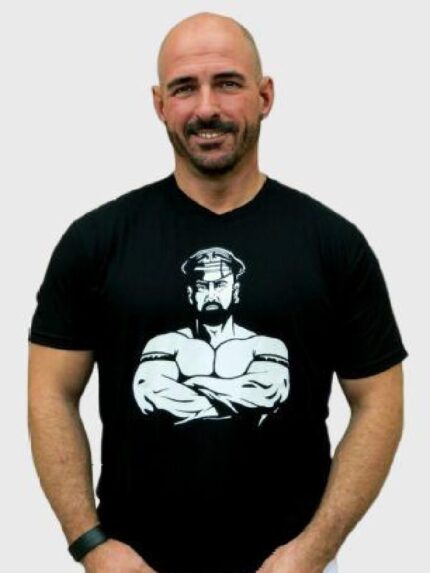 Muscular Man Print Short Sleeve T-Shirt