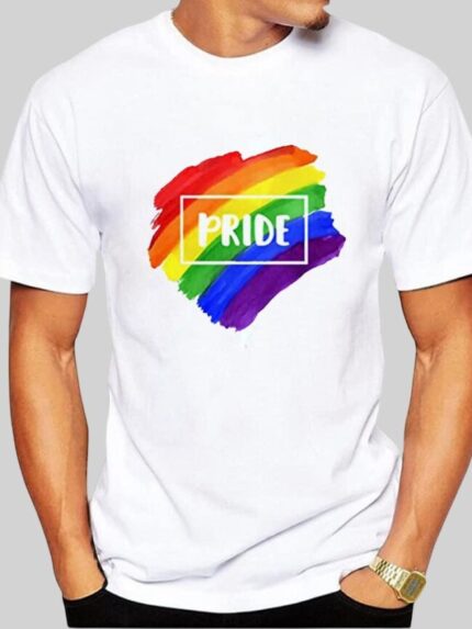 PRIDE Rainbow Print Short Sleeve T-Shirt